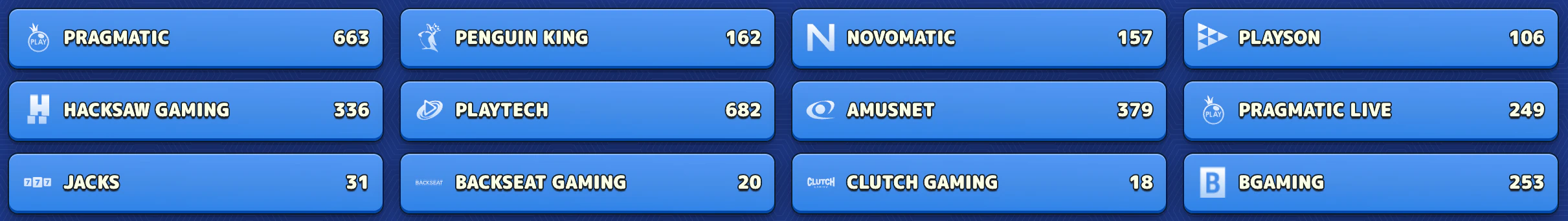 Desarrolladores de software de casino en Pistolo Casino