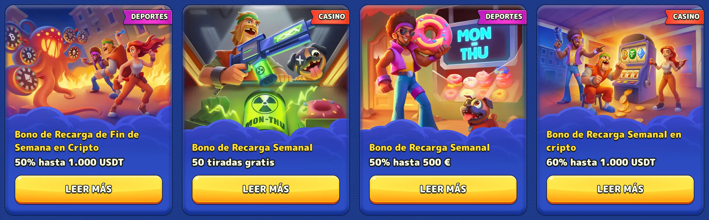 Lista de promociones y bonificaciones activas en Pistolo Casino